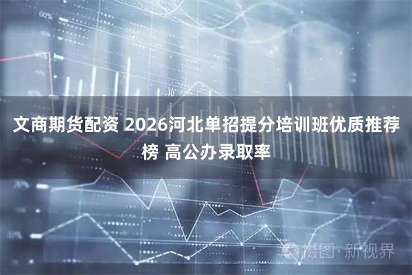 文商期货配资 2026河北单招提分培训班优质推荐榜 高公办录取率