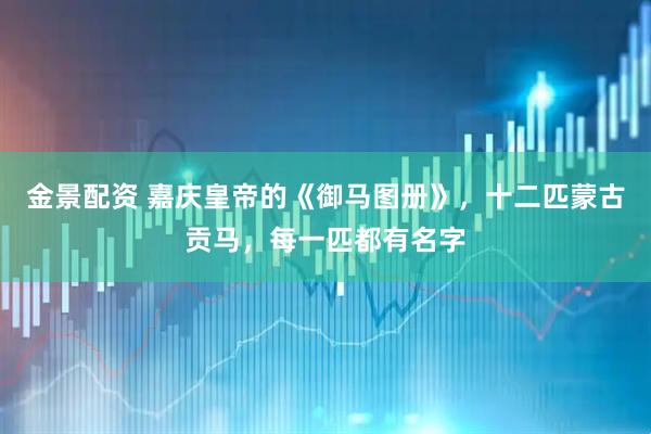 金景配资 嘉庆皇帝的《御马图册》，十二匹蒙古贡马，每一匹都有名字